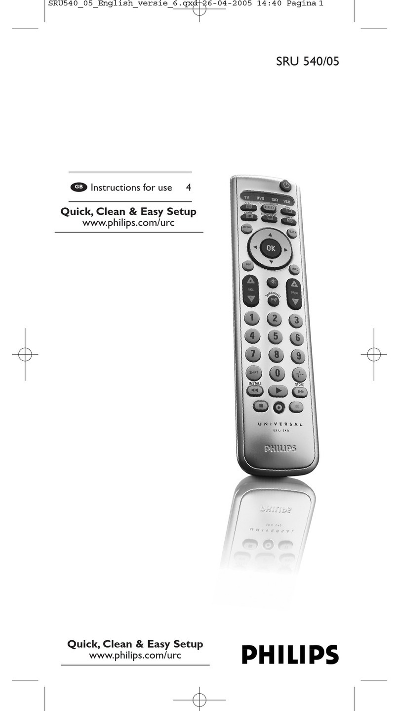 Philips SRU 540/05 User manual