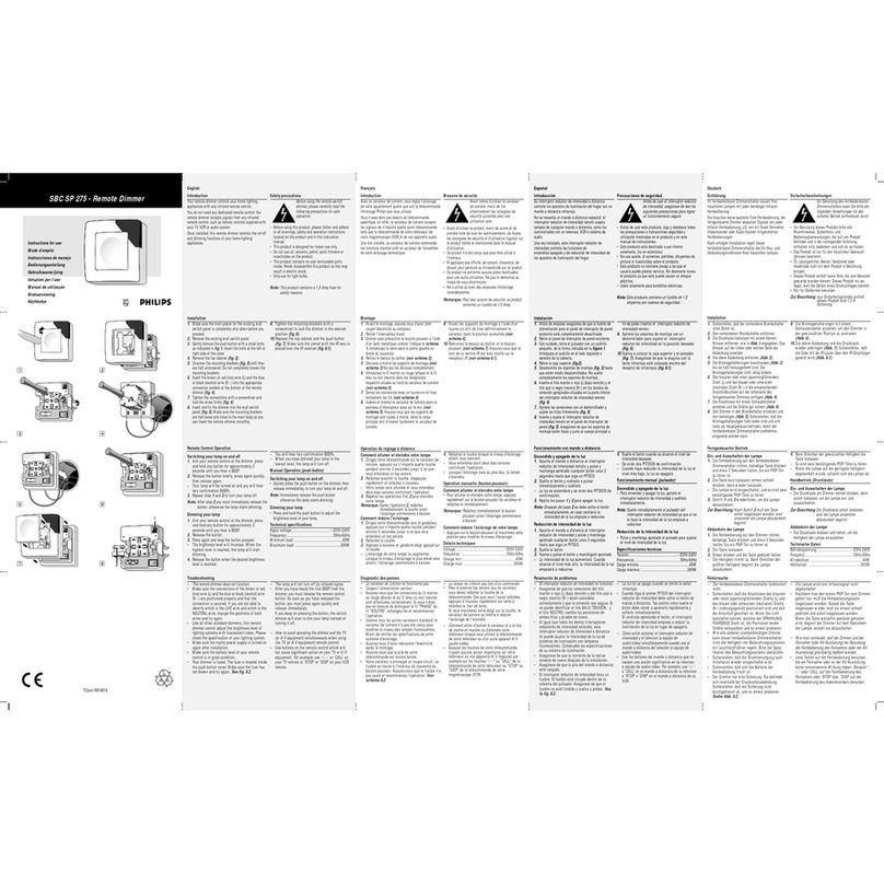 Philips SBCSP275/00 User manual