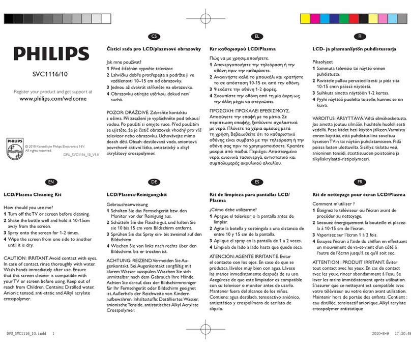 Philips SVC1116/10 user manual