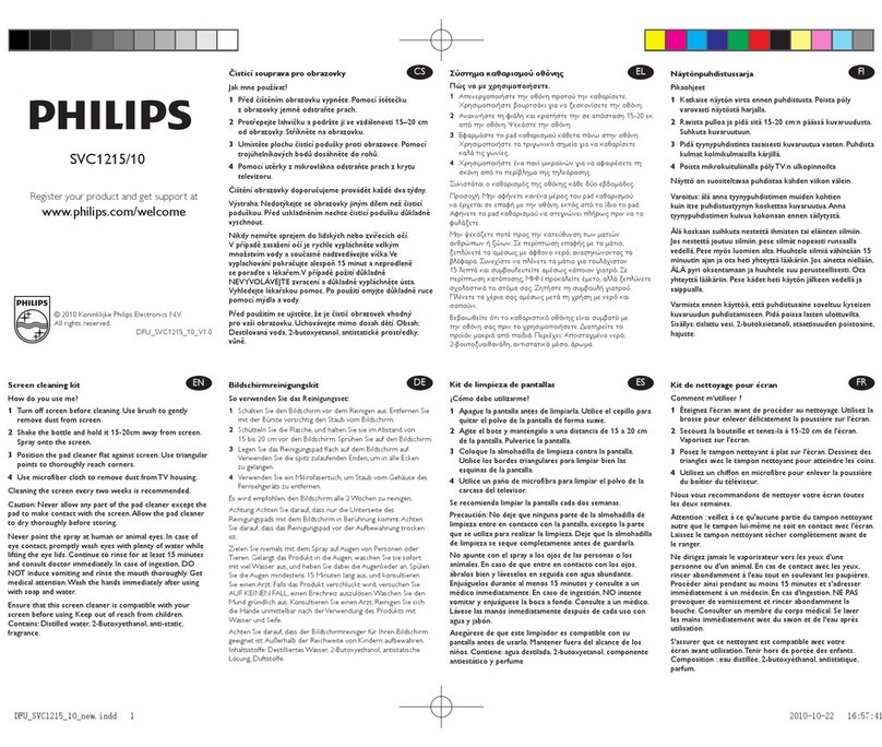 Philips SVC1215/10 User manual
