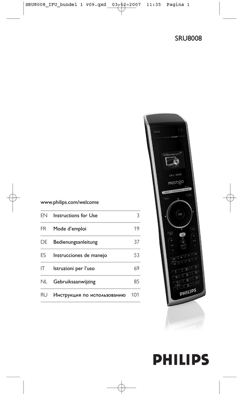 Philips SRU8008/27 User manual