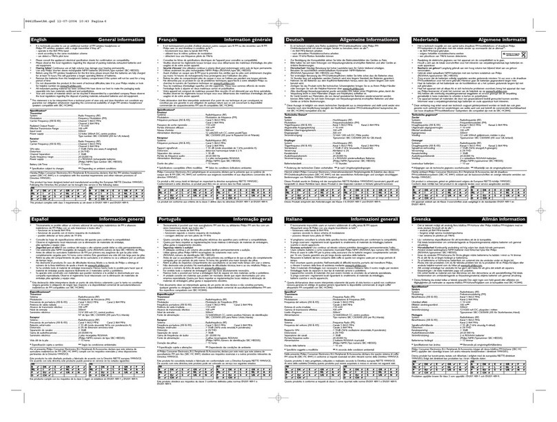 Philips SBCHC8441/05 user manual