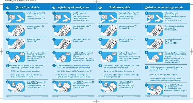 Philips SRU5150/86 quick start guide