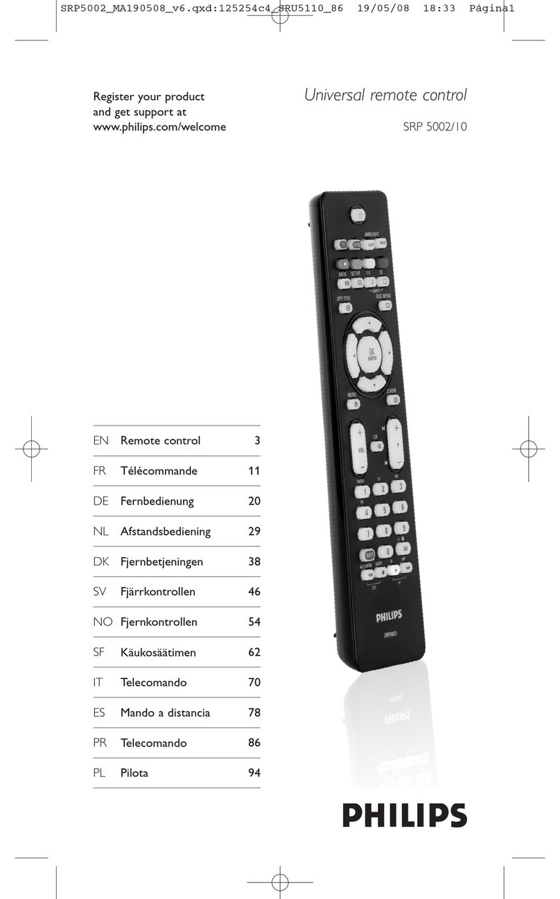 Philips SRP5002/10 user manual