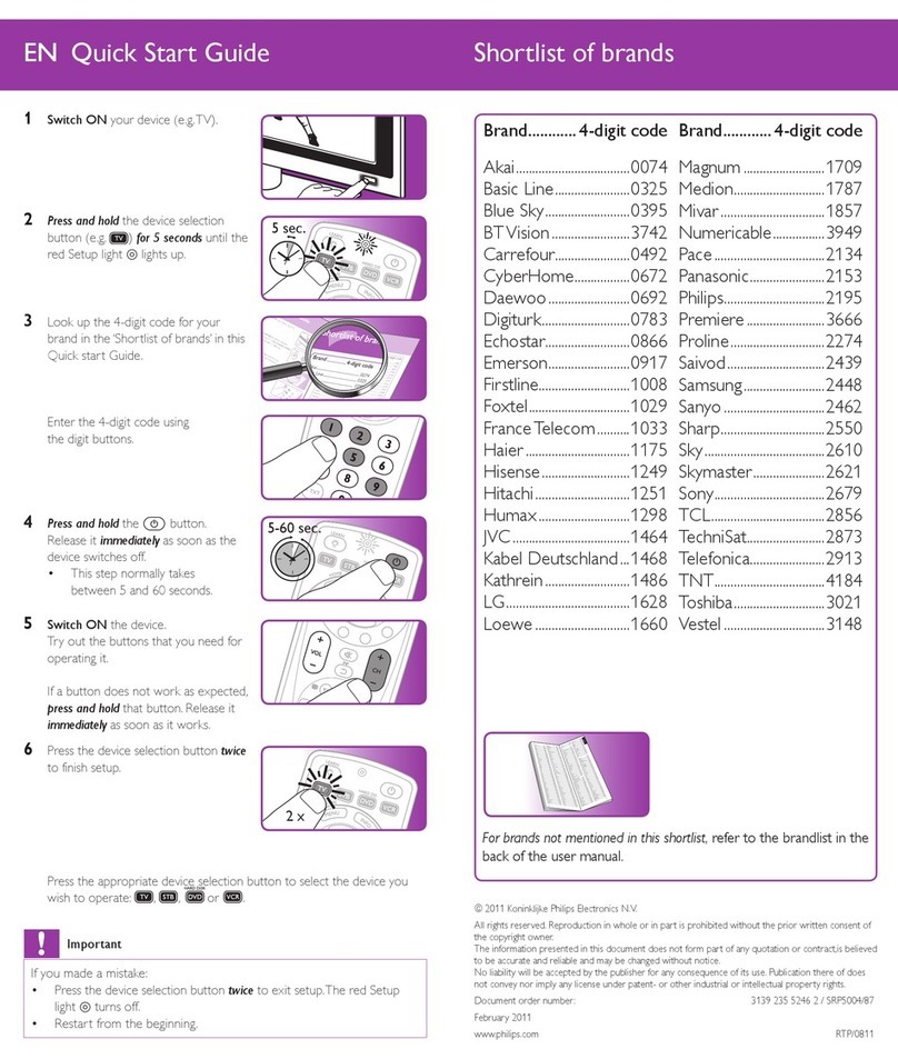 Philips SRP5004/87 User manual