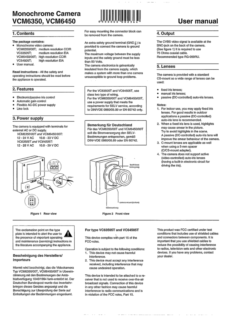 Philips VCM6350/00T User manual