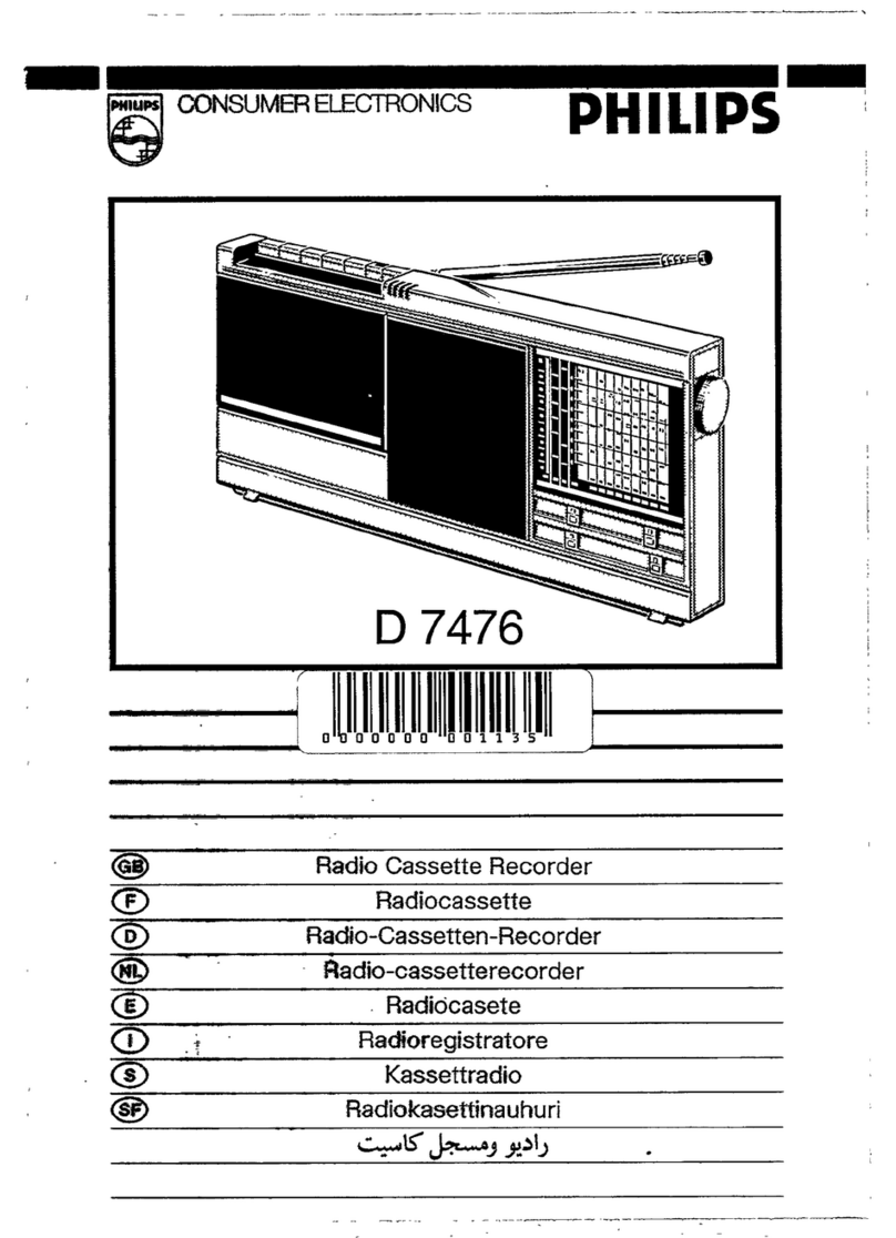 Philips D 7476 user manual
