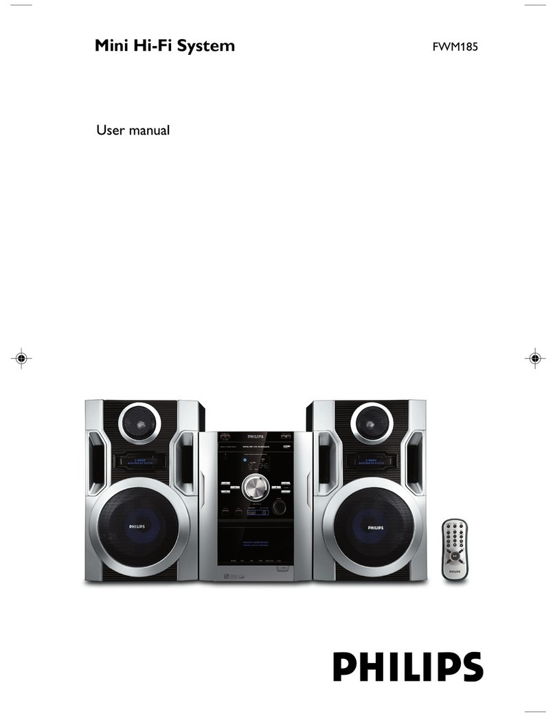 Philips FWM185/BK user manual