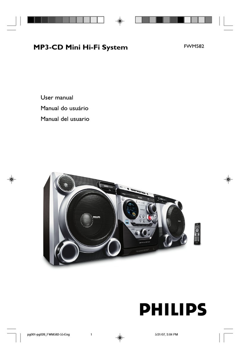 Philips FWM582/BK user manual