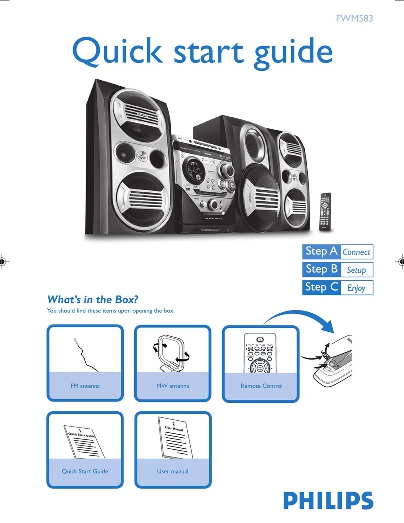 Philips FWM583/55 User manual