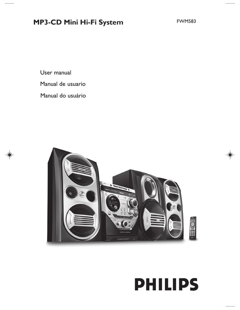 Philips FWM583/BK User manual