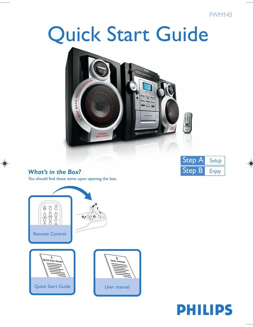 Philips FWM143/55 User manual