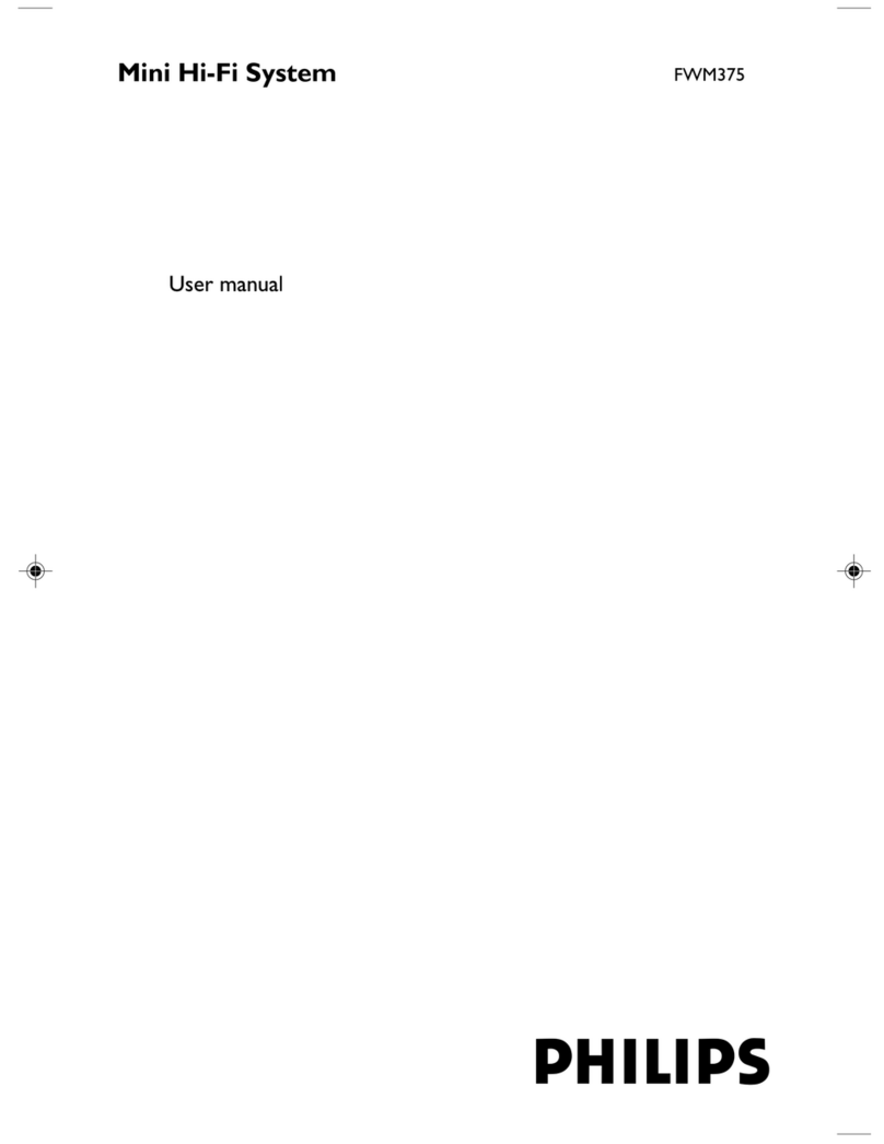 Philips FWM375/BK User manual