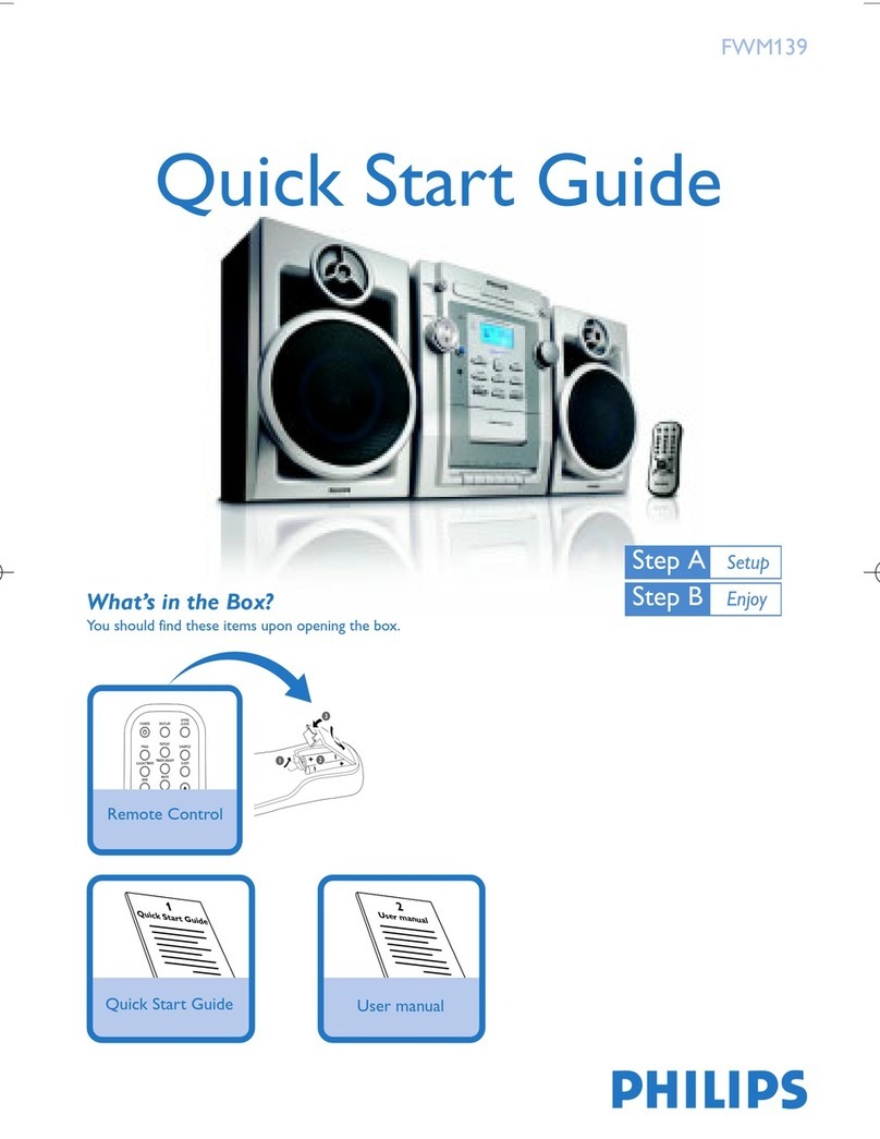 Philips FWM139/79 User manual