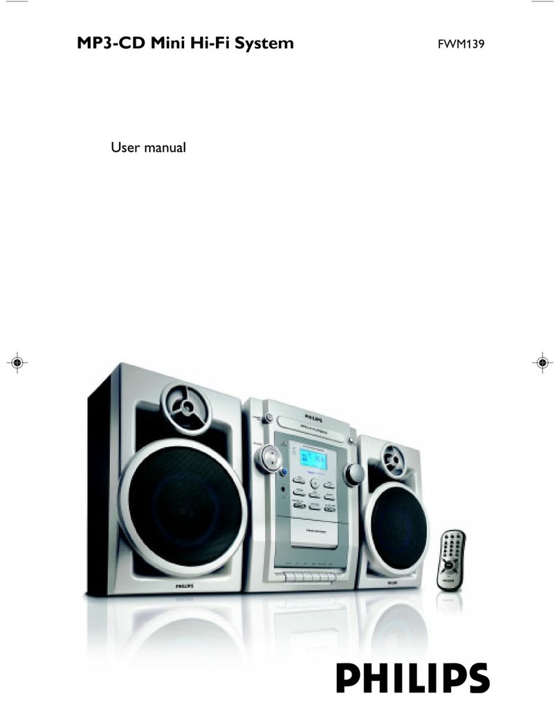 Philips FWM139/79 User manual
