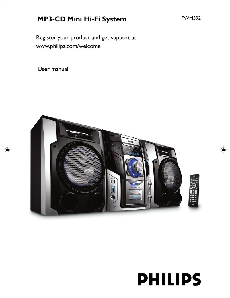 Philips FWM592/BK user manual