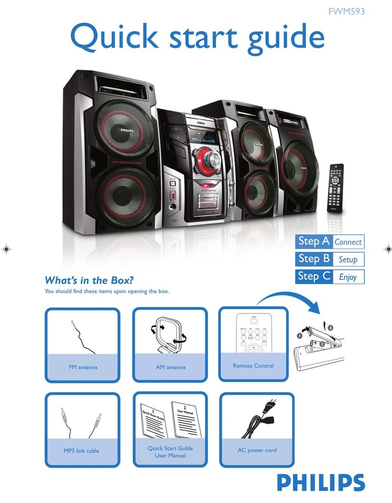 Philips FWM593/BK User manual Philips FWM593/BK User manual