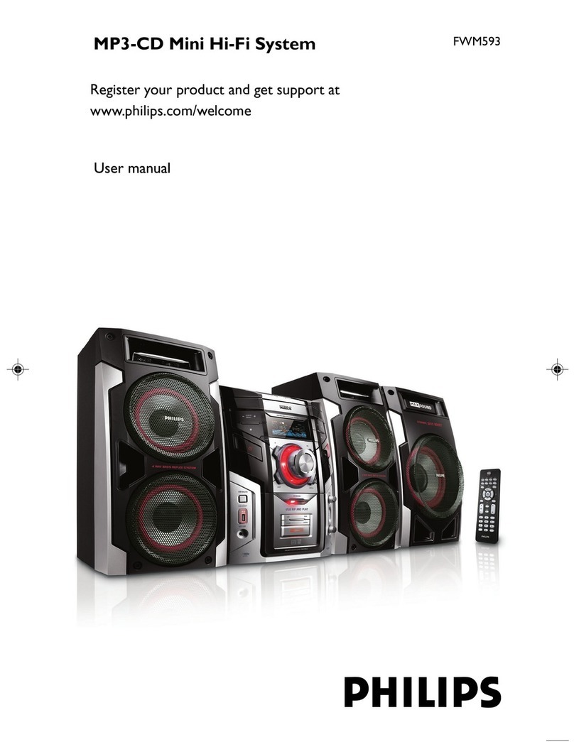 Philips FWM593/BK user manual
