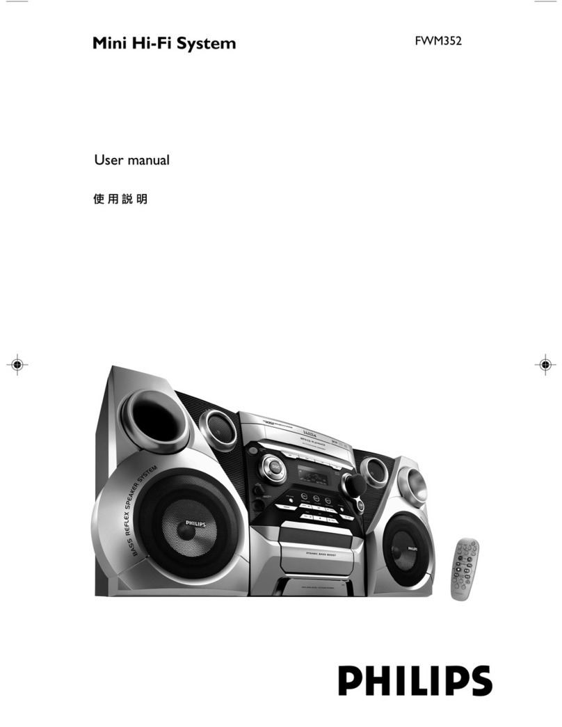 Philips FWM352/79 user manual