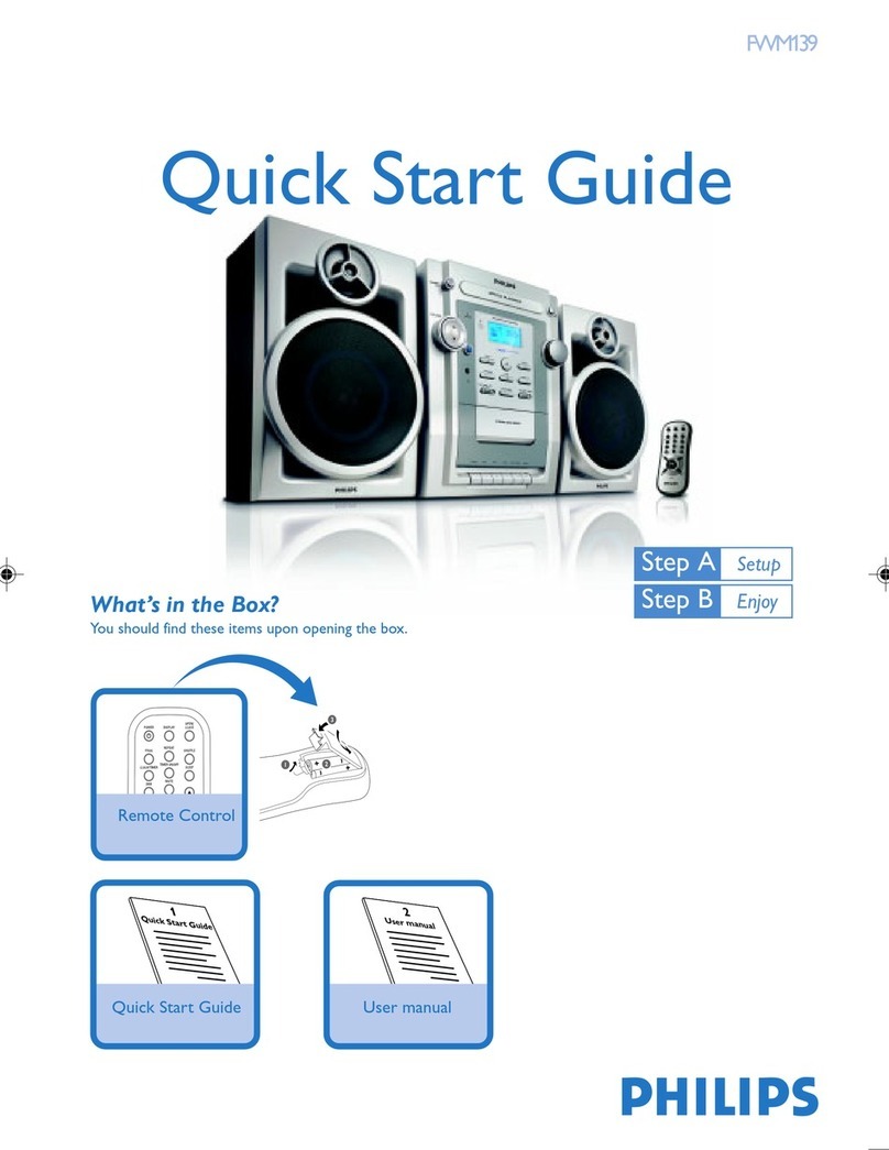 Philips FWM139/55 User manual
