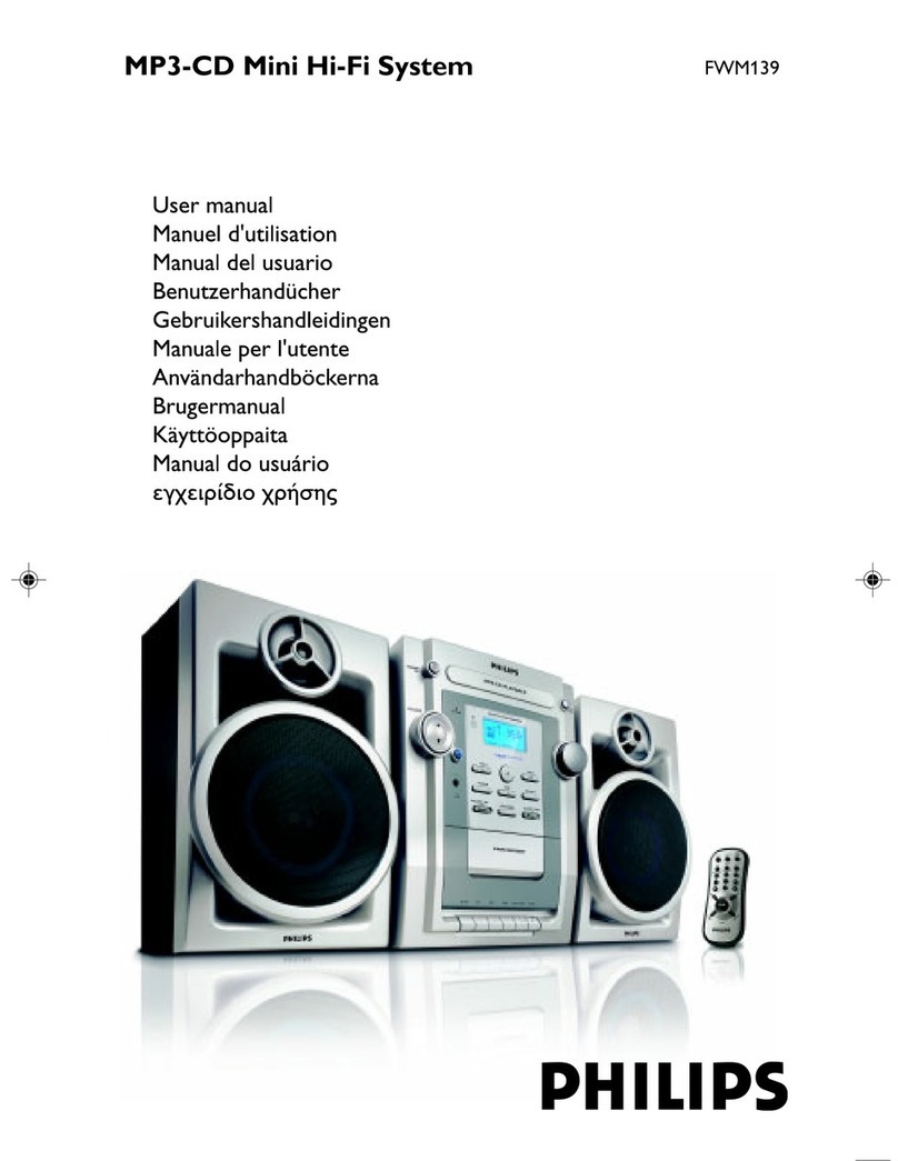 Philips FWM139/12 user manual