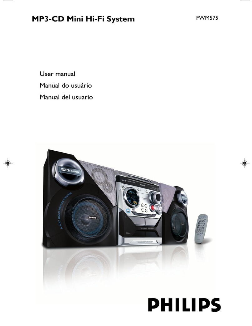 Philips FWM575/BK User manual
