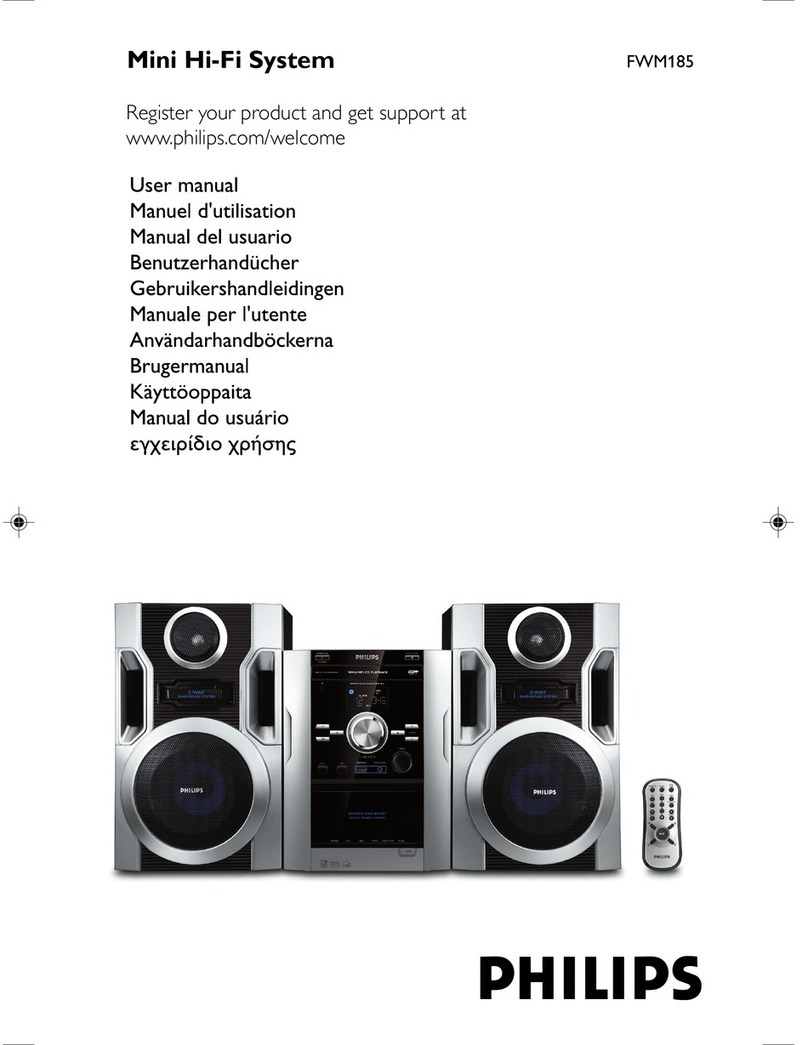 Philips FWM185/12 user manual