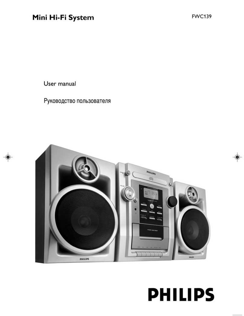Philips FWC139/98 User manual