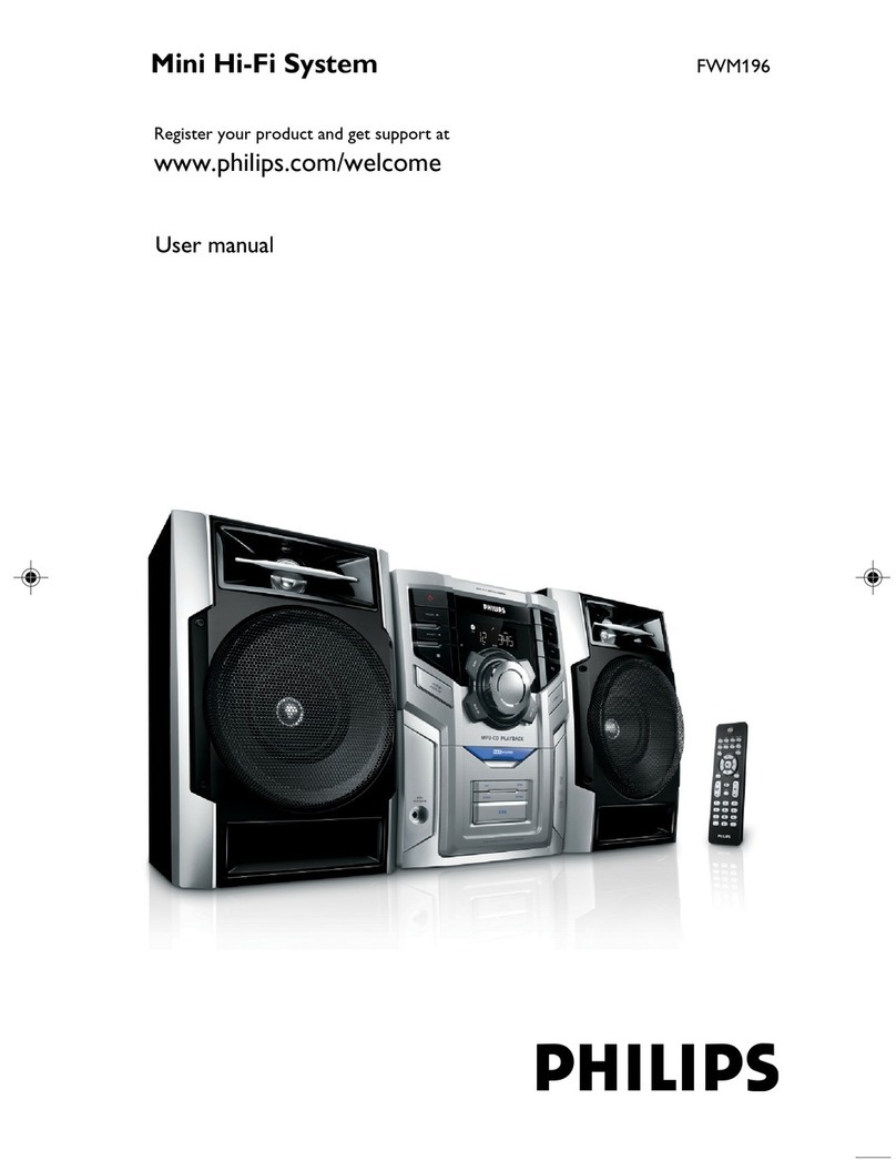 Philips FWM196/77 User manual Philips FWM196/77 User manual