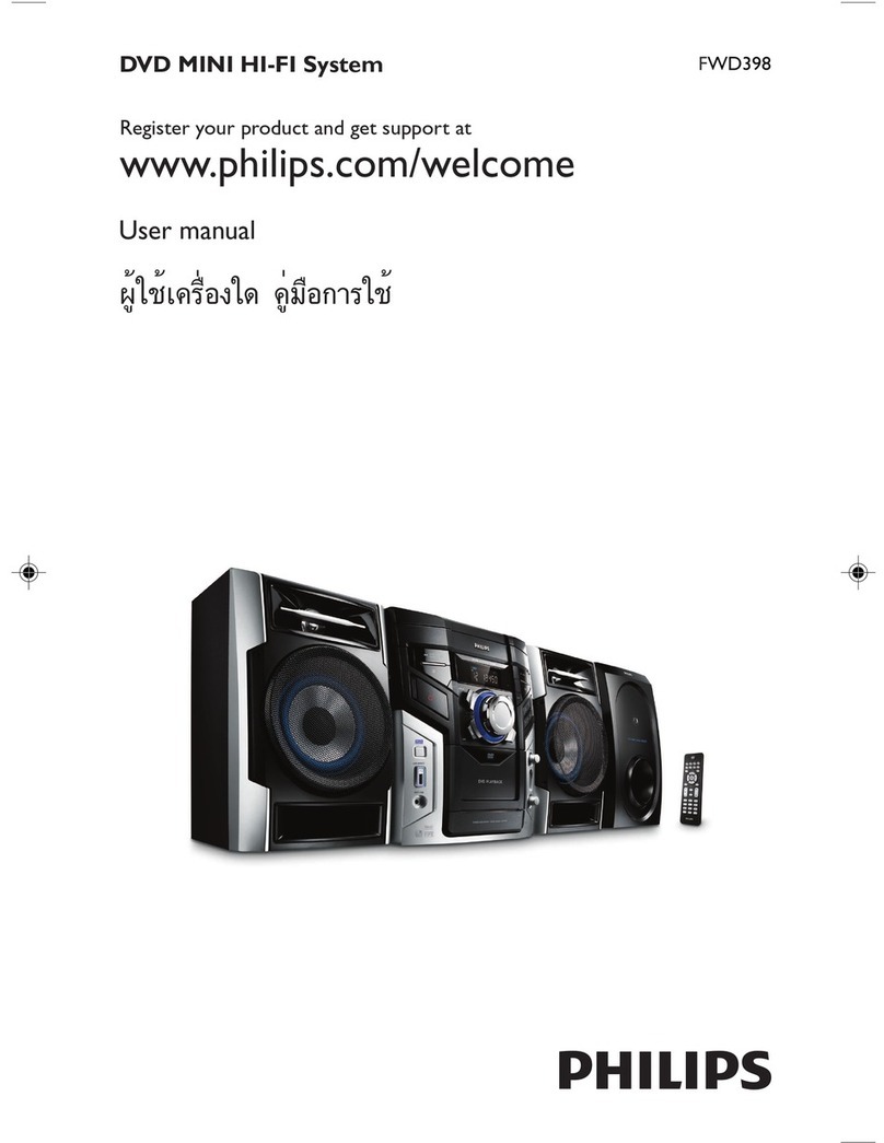 Philips FWD398/98 user manual