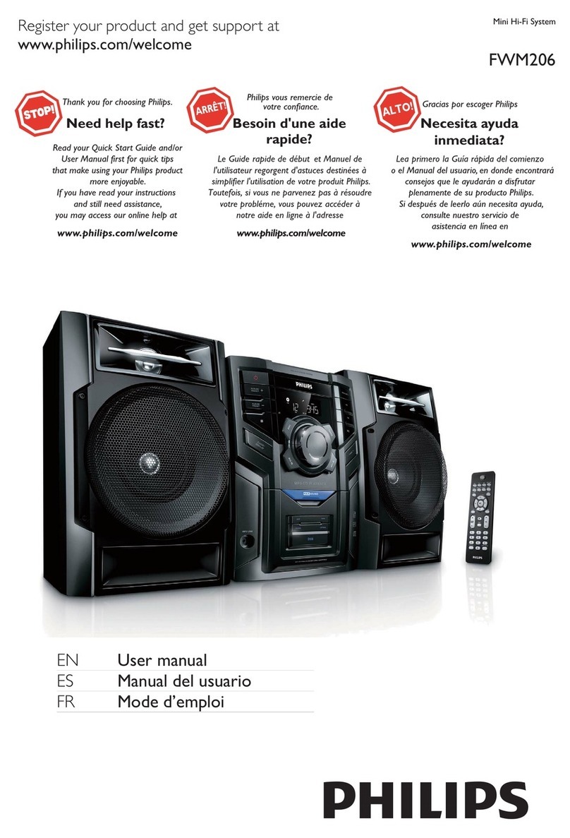 Philips FWM206/07 user manual