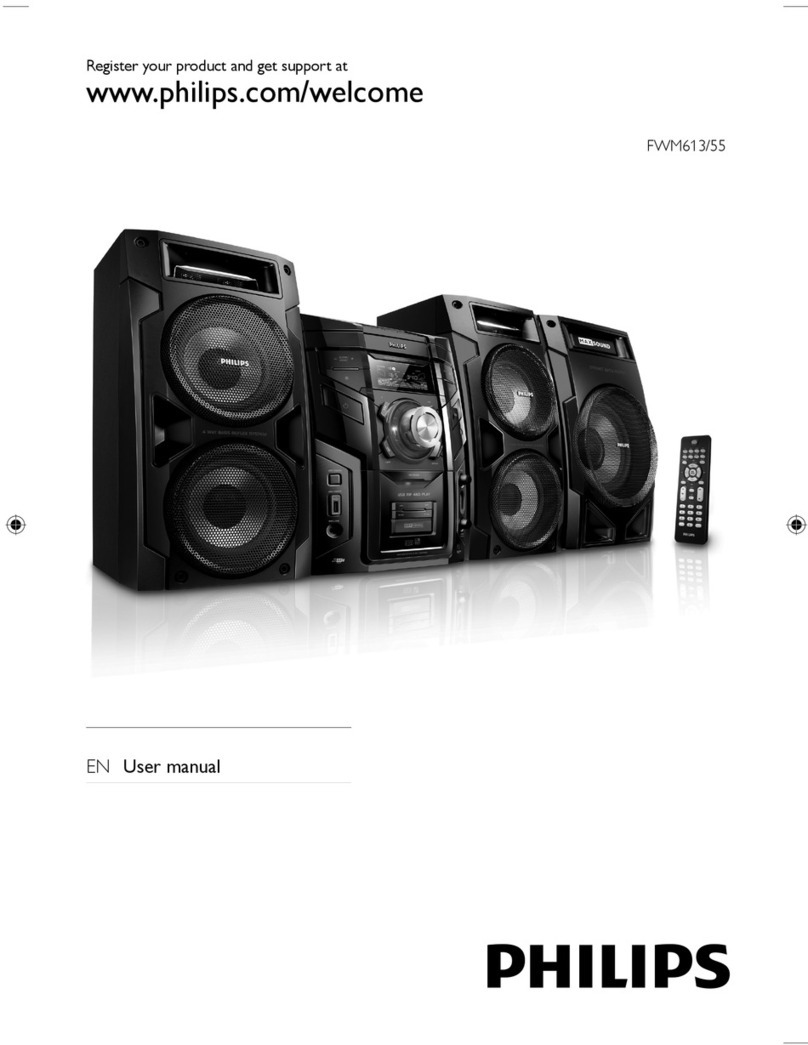 Philips FWM613X/78 User manual