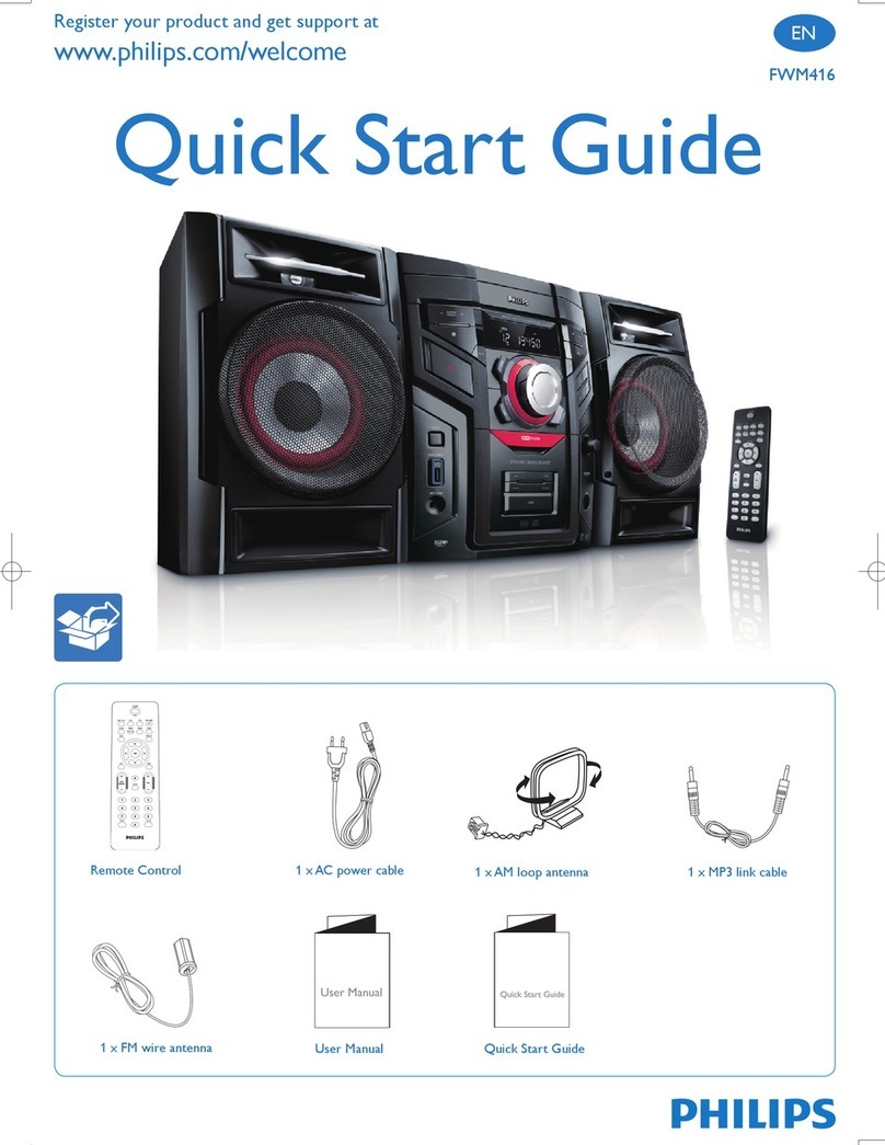 Philips FWM416X/78 User manual Philips FWM416X/78 User manual