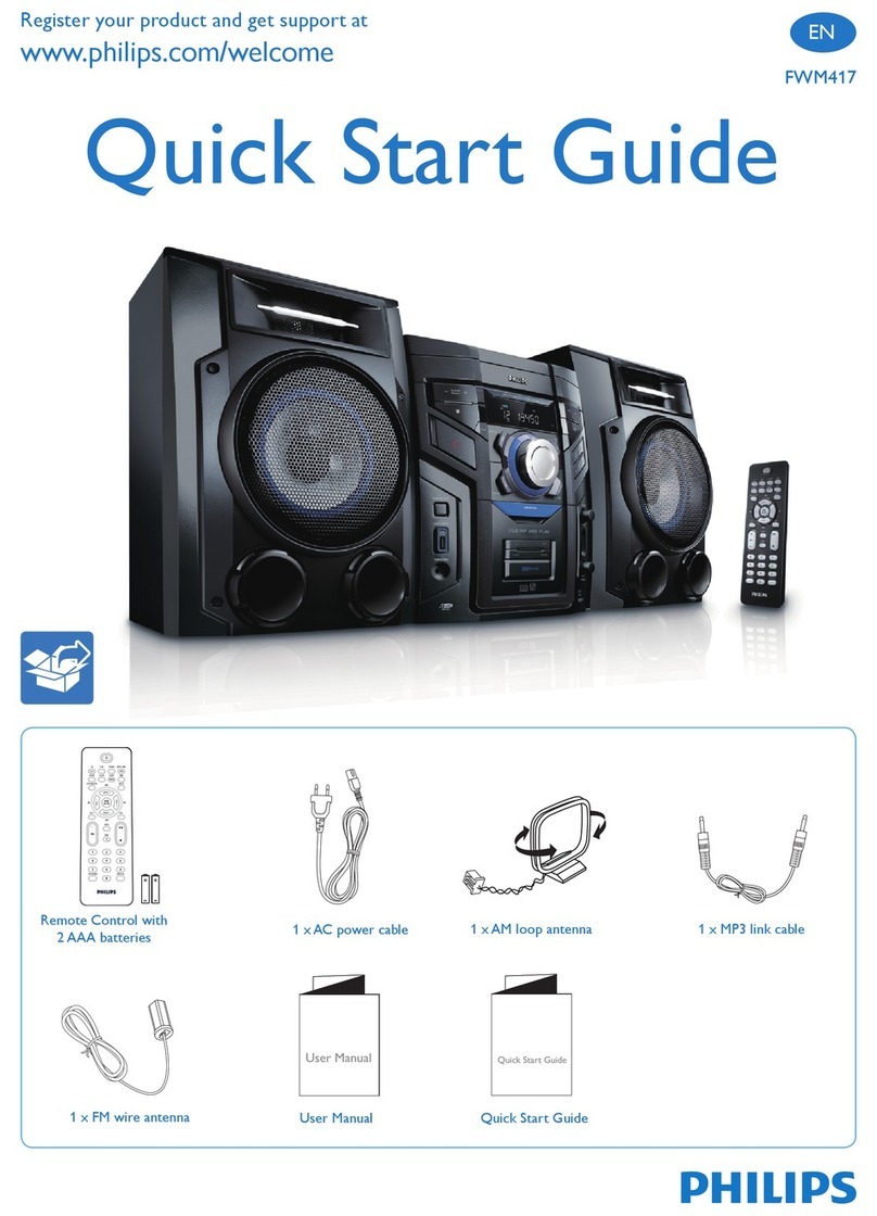 Philips FWM417X/78 User manual