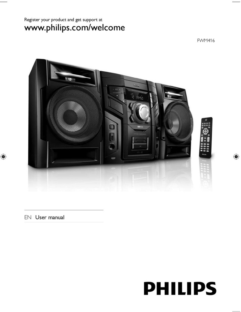 Philips FWM416X/78 user manual