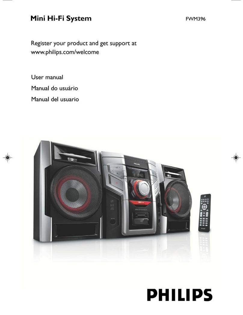 Philips FWM396/78 User manual