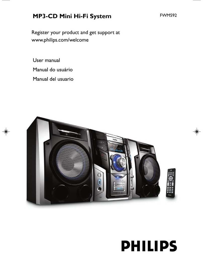 Philips FWM592/55 user manual