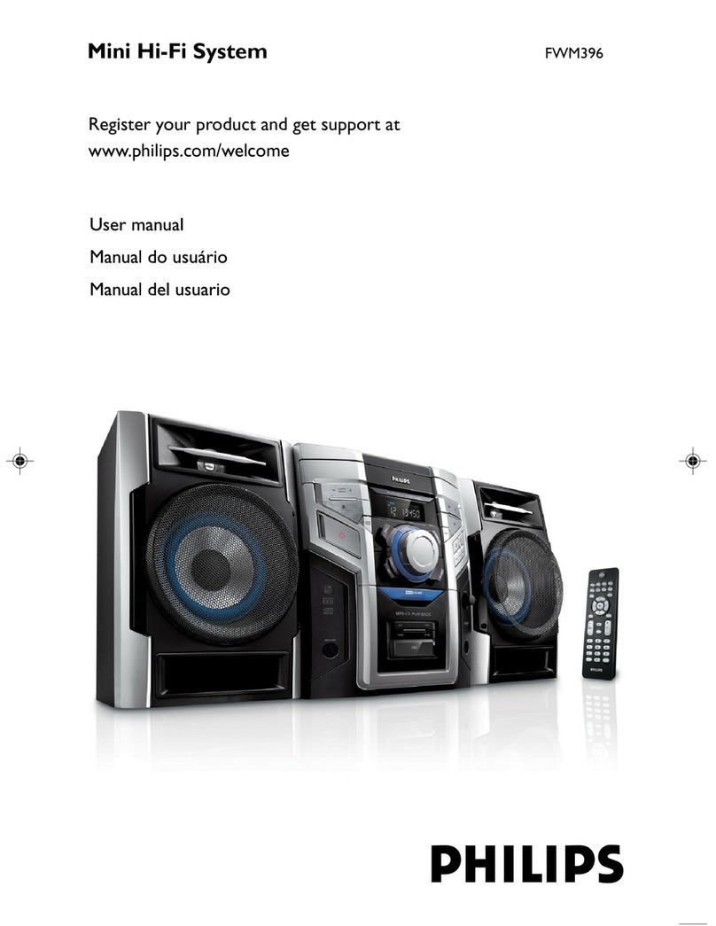 Philips FWM396/BK User manual