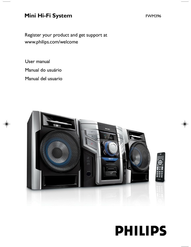Philips FWM396/55 User manual