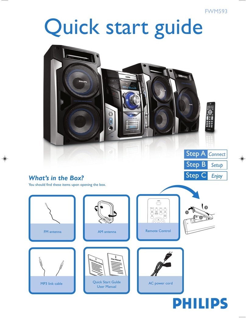 Philips FWM593/55 User manual
