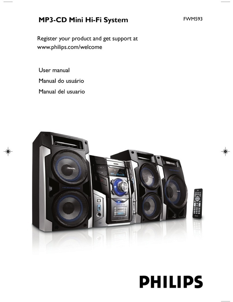 Philips FWM593/55 User manual Philips FWM593/55 User manual