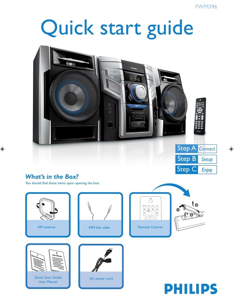 Philips FWM396/55 User manual Philips FWM396/55 User manual