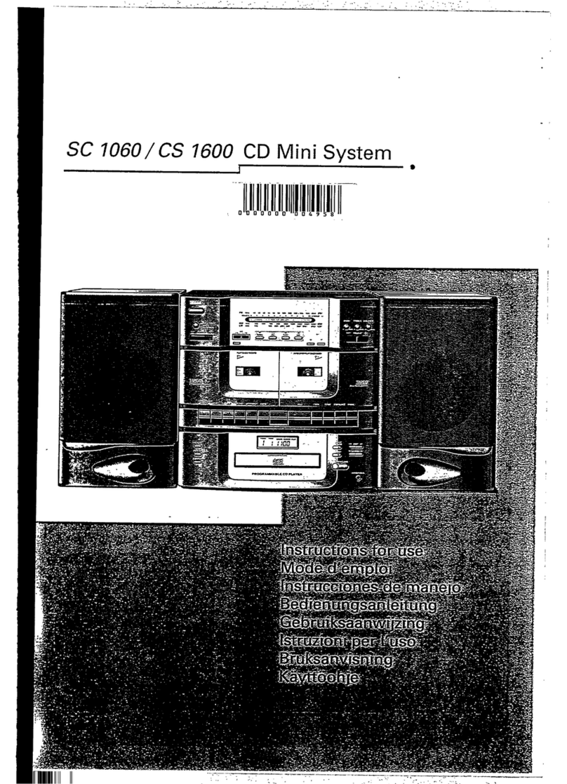 Philips CS1600/18 Instructions for use