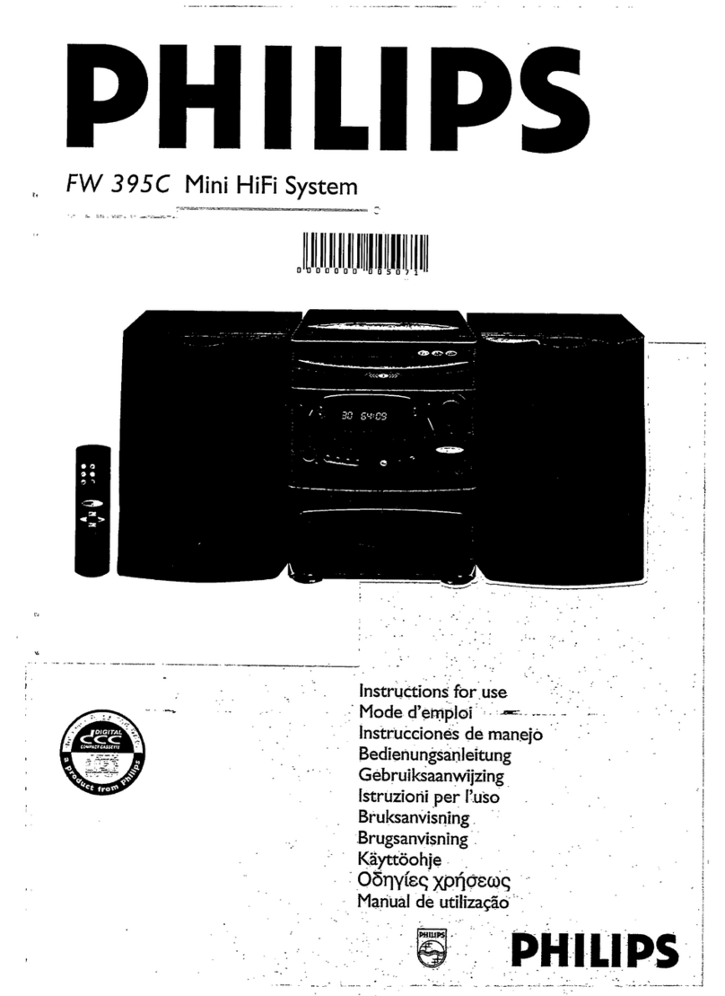 Philips FW395C/22 User manual