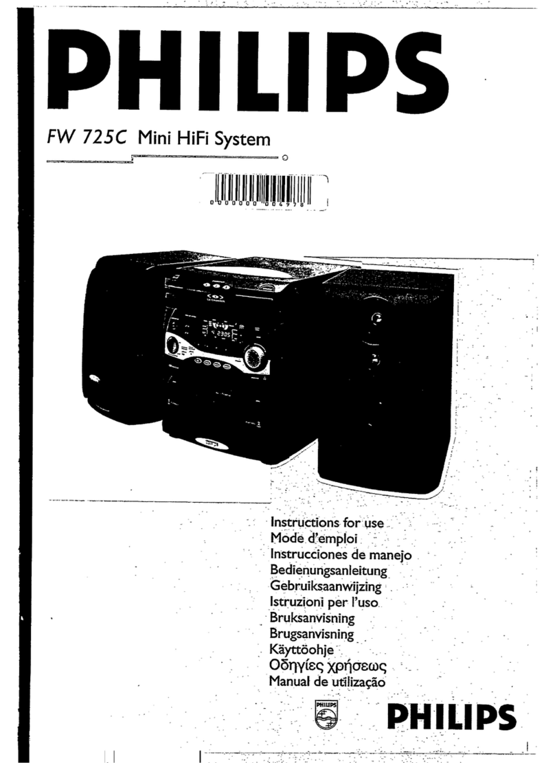 Philips FW725C/22 User manual
