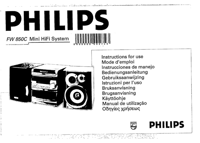 Philips FW850C/22 User manual