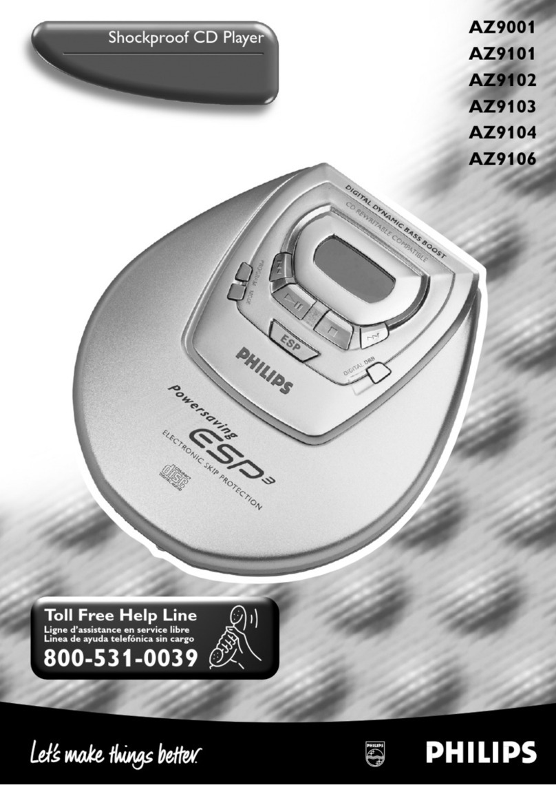 Philips AZ 9003/01 User manual