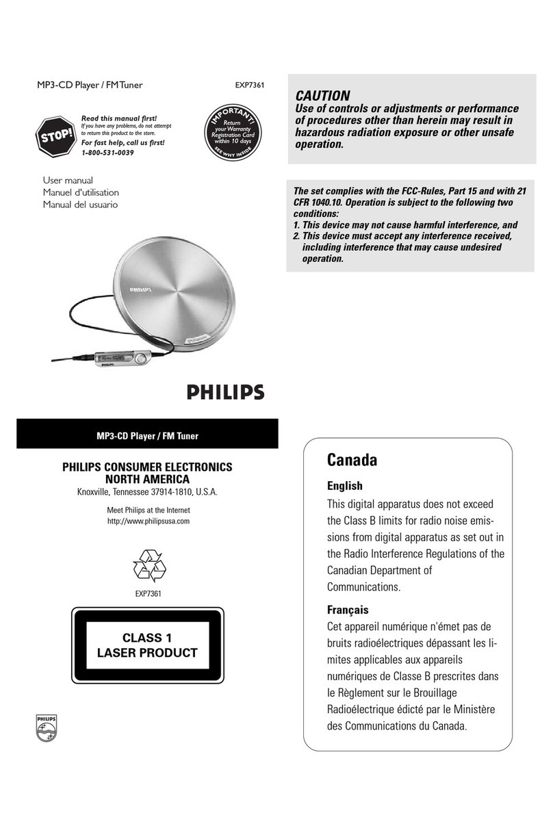 Philips EXP7361 User manual