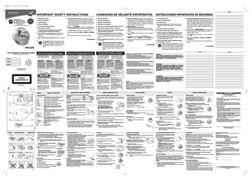 Philips AX3311 User manual Philips AX3311 User manual