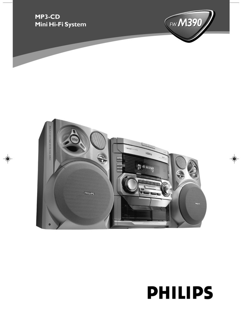 Philips FWM390/21 user manual
